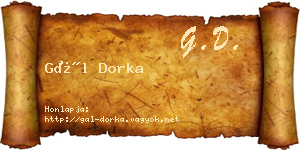 Gál Dorka névjegykártya