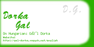 dorka gal business card